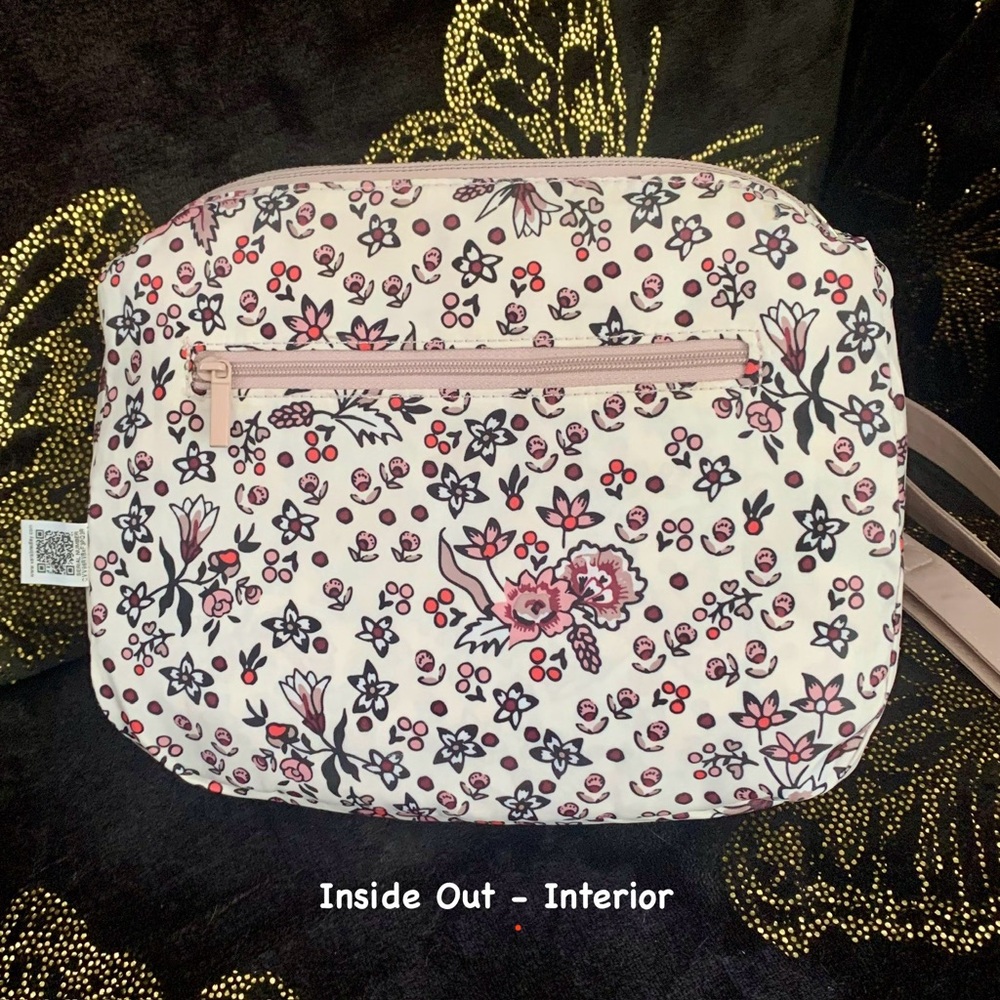 VERA BRADLEY Mini Carson Mauve Quilted Crossbody Shoulder Adjustable Camera Bag - Picture 10 of 16